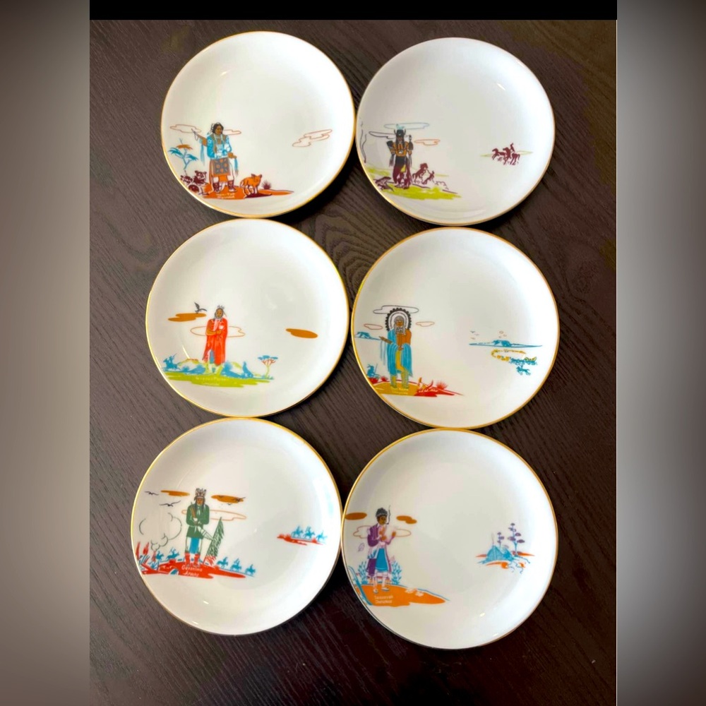 Knox Fine China bread and butter plates. Set of six.